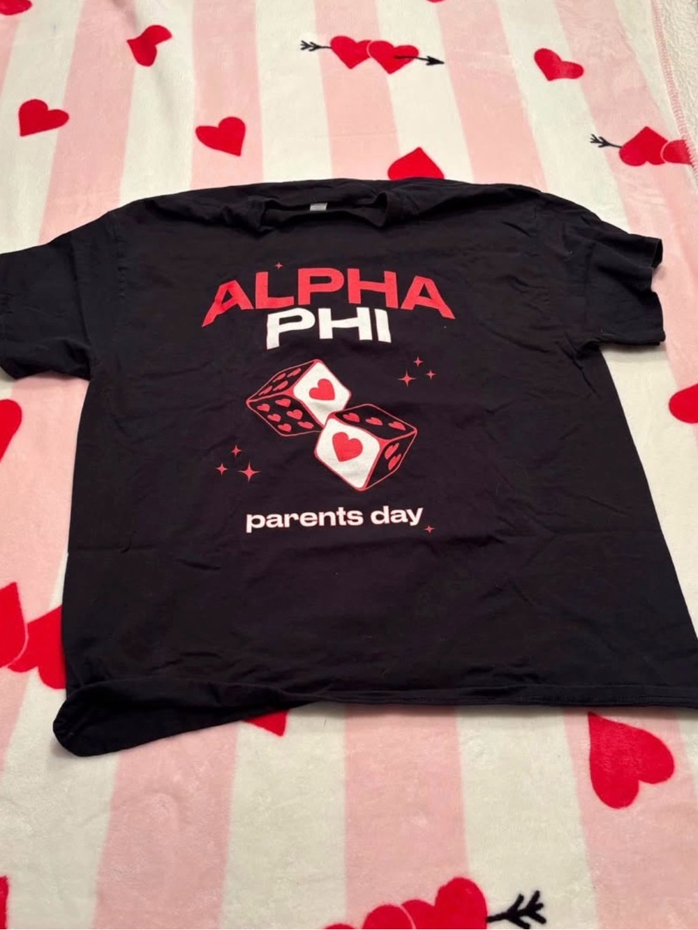 Black & Red Graphic Tee - Parents Day